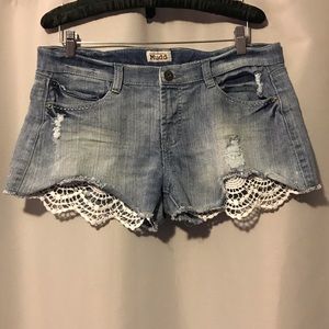 MUDD Lace Cut-Offs